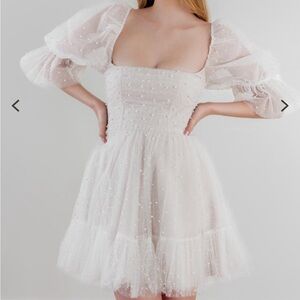 By Watters - Macaron Pearl Tulle Dress - Wedding